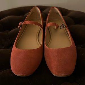 NWTS Crown Vintage Sillani Mary Jane Red Flats size 10